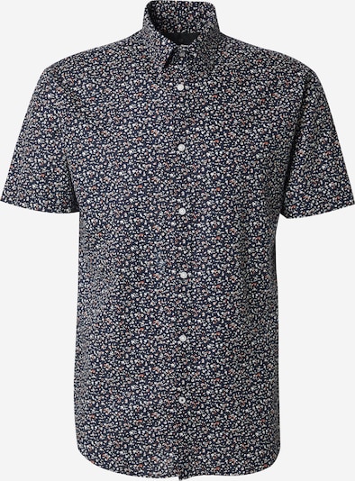 JACK & JONES Camisa 'JPRBLASUMMER' em azul noturno / castanho ferrugento / branco, Vista do artigo