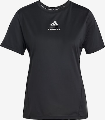 T-shirt fonctionnel 'x Les Mills' ADIDAS PERFORMANCE en noir : devant