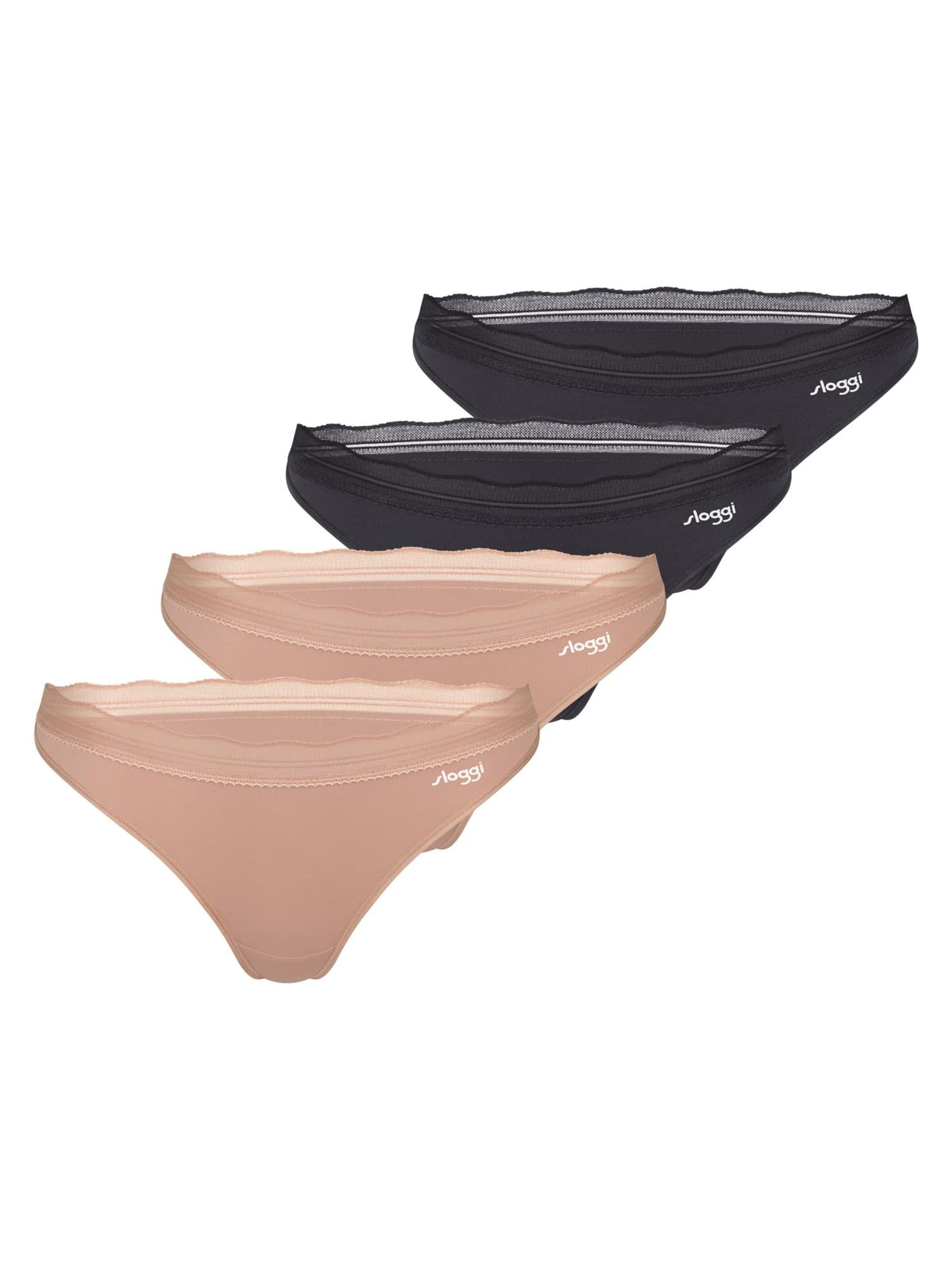 SLOGGI String 'Go Blush'‌‌ in Schwarz: Vorderseite