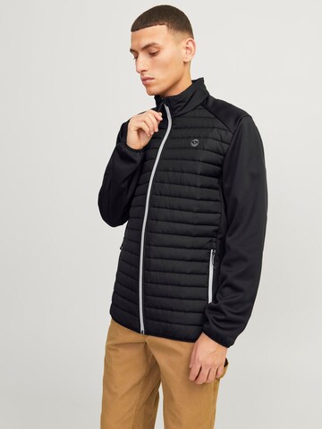 Veste mi-saison JACK & JONES en noir : devant