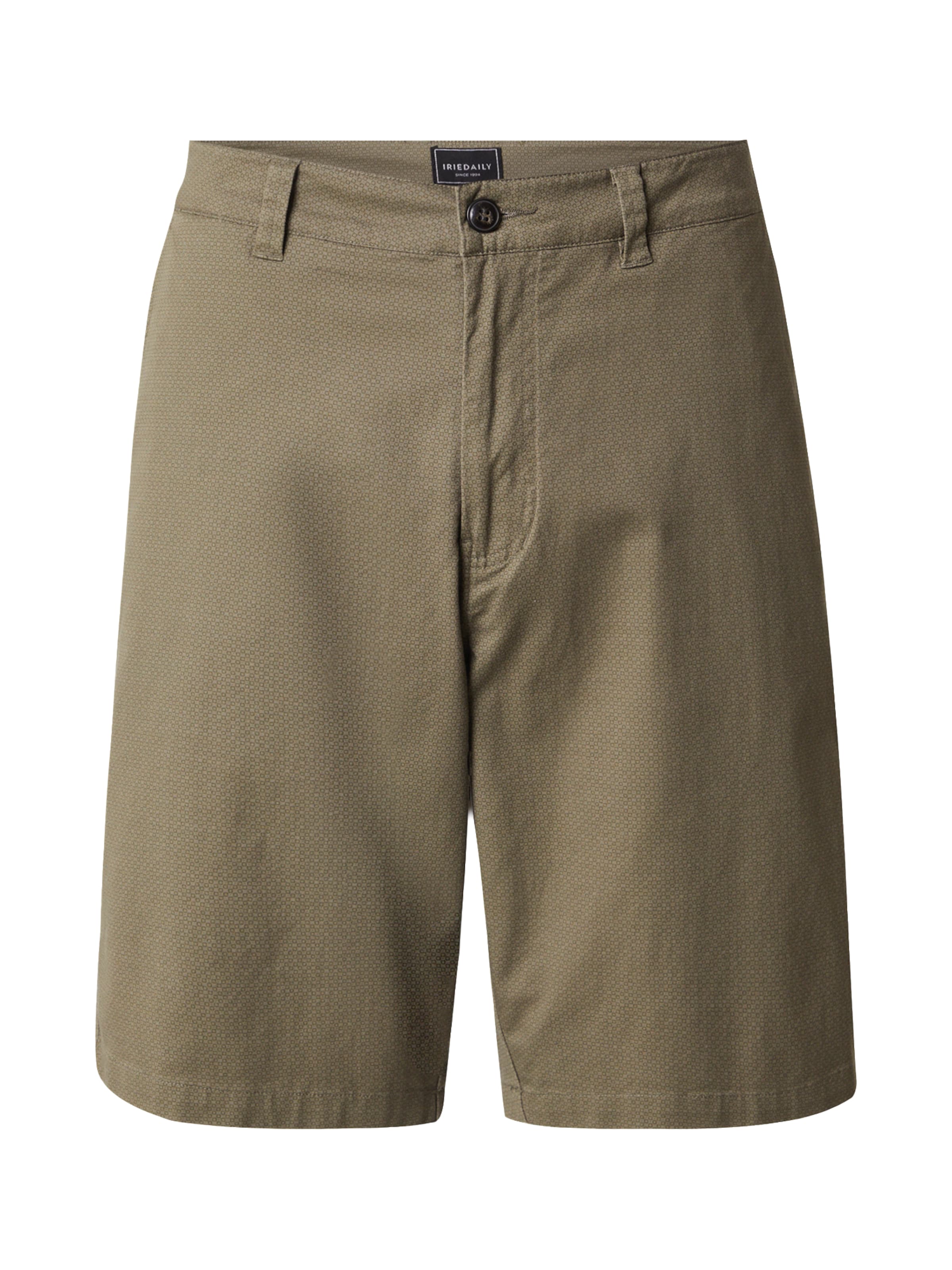 Iriedaily Regular Chinobyxa 'Love City' i grön: framsida