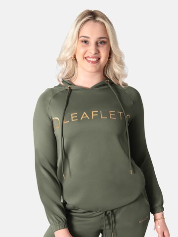 LEAFLETIC Sweatshirt 'Leafletic Women's Cropped Hoodie' in Green
