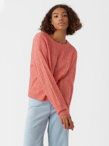 VERO MODA Sweater 'ELISA' in Orange: front