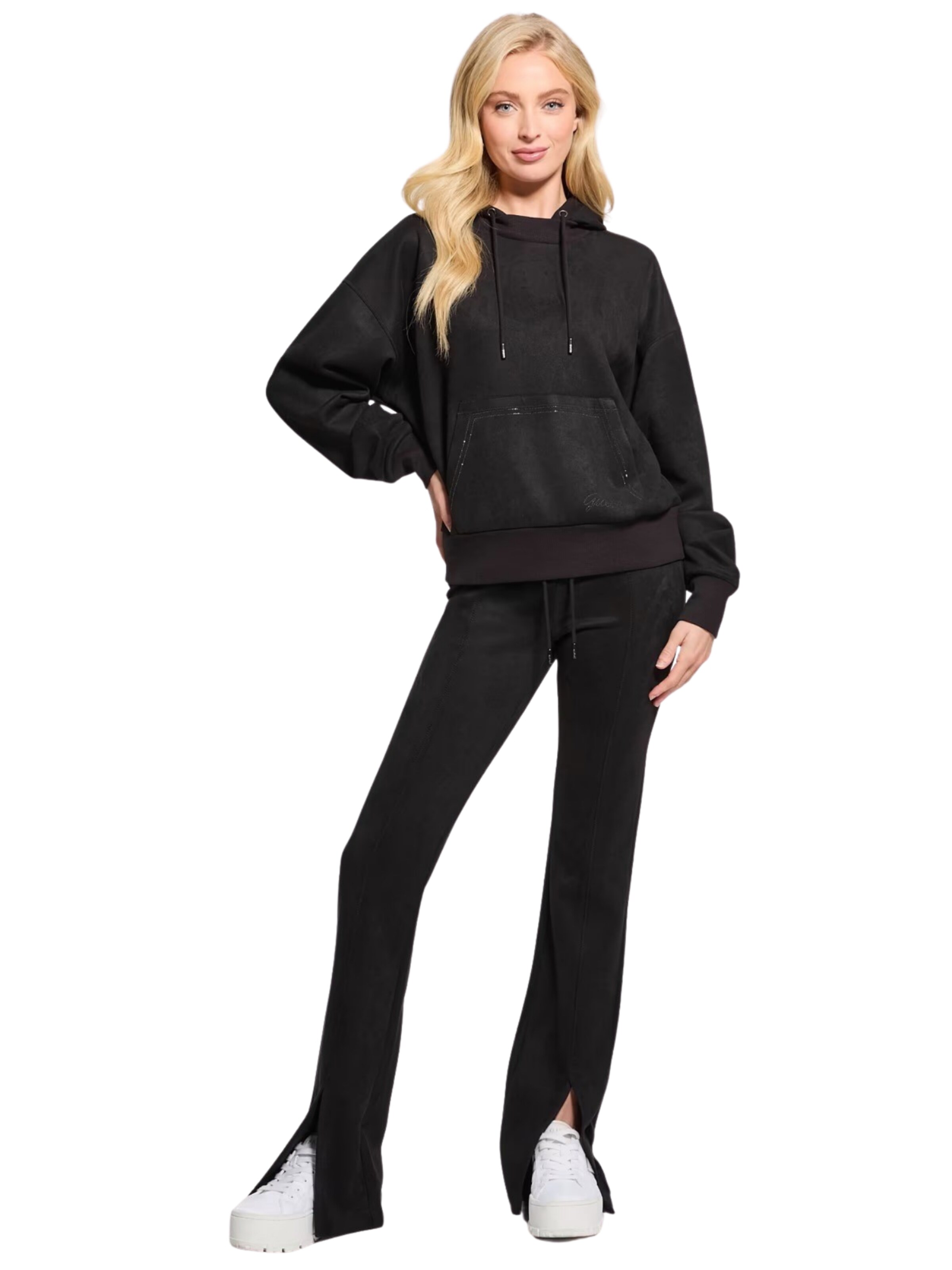 GUESS Sweatshirt in Black: front
