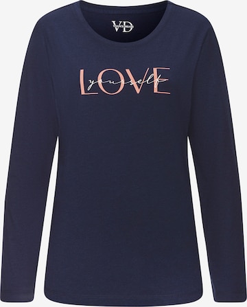 VIVANCE Pajama Shirt 'Dreams' in Blue: front