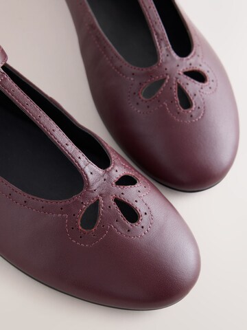 Next Ballerina met riempjes in Rood