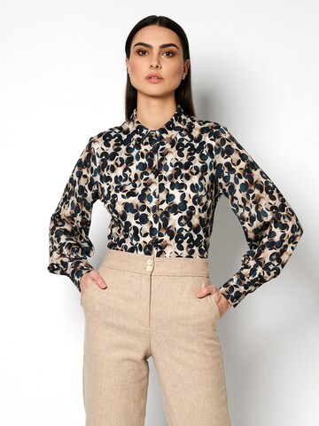 DESOTO Bluse in Beige: Vorderseite