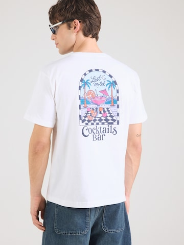 Kaotiko Tričko 'COCKTAILS BAR' - Biela: predná strana