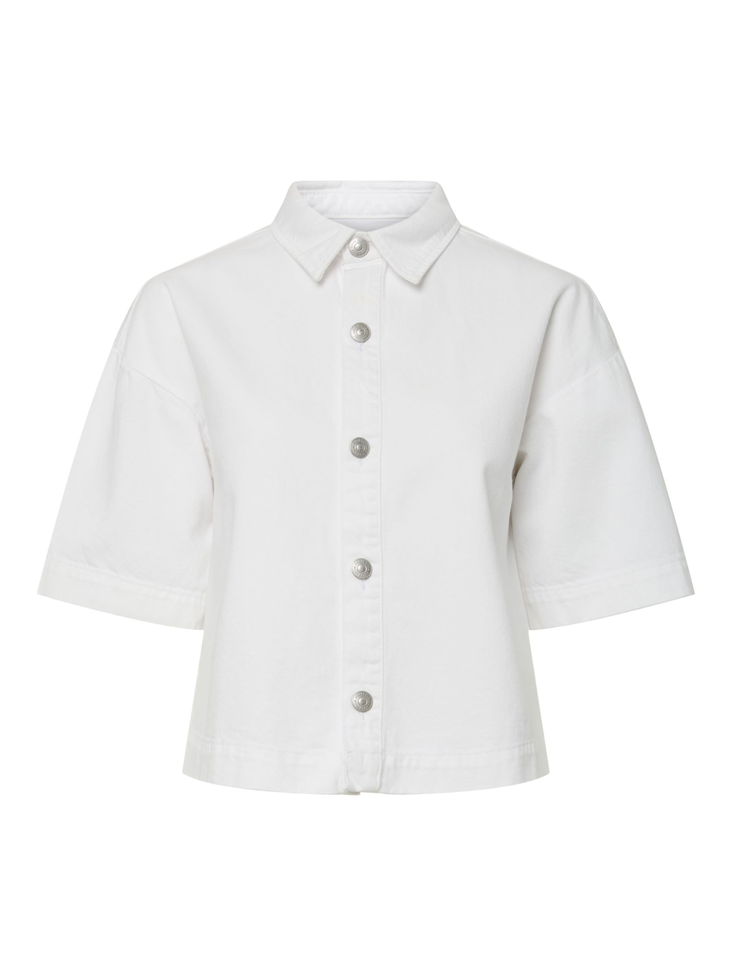 PIECES Blouse 'PCSky' in Wit: voorkant