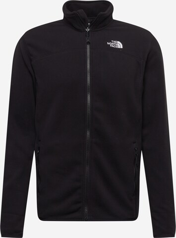 THE NORTH FACE Athletic Fleece Jacket 'Glacier' in Black: front