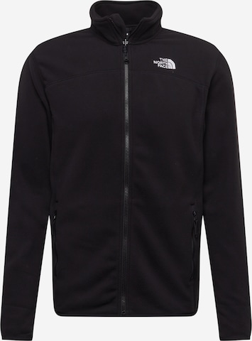 THE NORTH FACE Athletic Fleece Jacket 'Glacier' in Black: front