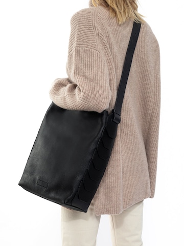 Clio Crossbody Bag 'PANDION GRAINED' in Black