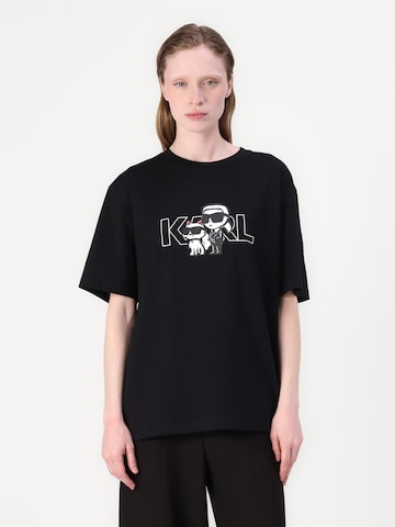 Karl Lagerfeld Póló - fekete: elől