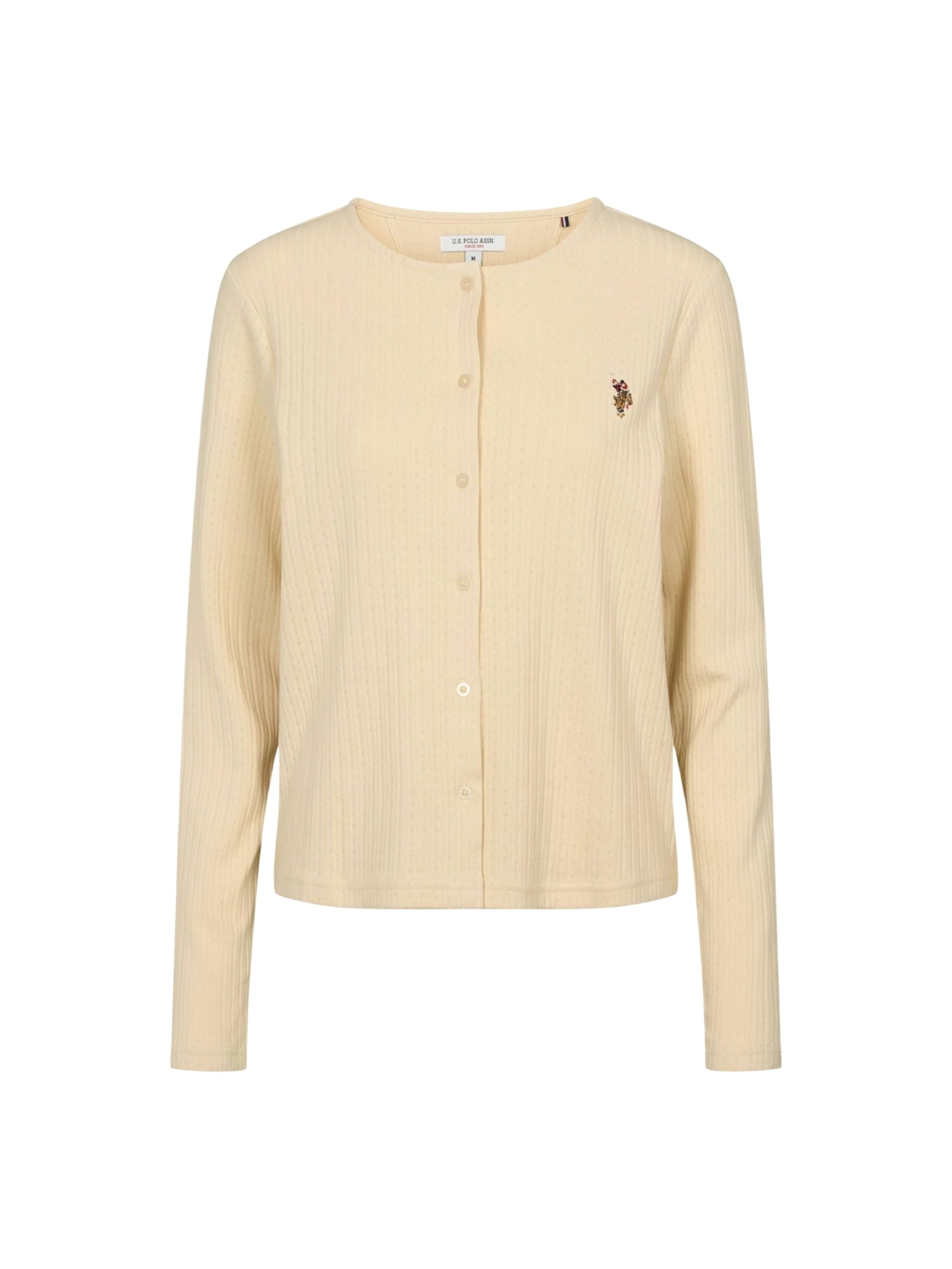 U.S. POLO ASSN. Cardigan 'Maise' en jaune pastel, Vue avec produit