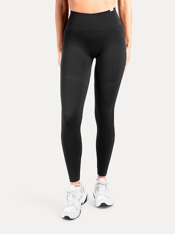 Skinny Leggings Smilodox en noir : devant