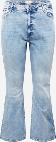 River Island Plus Flared Jeans in Blauw: voorkant