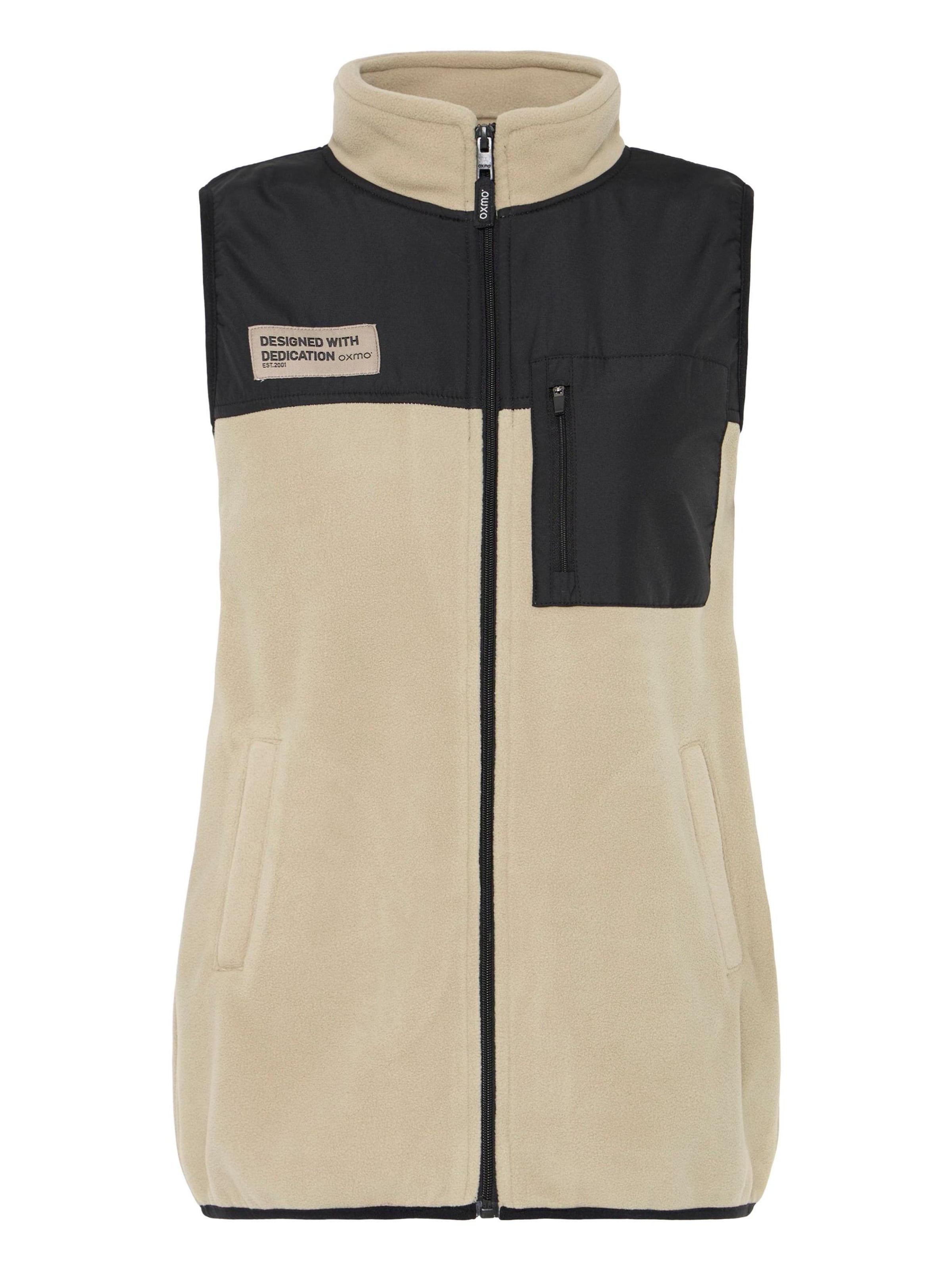 Oxmo - Colete ' OXNETE FLEECE ' em bege: frente