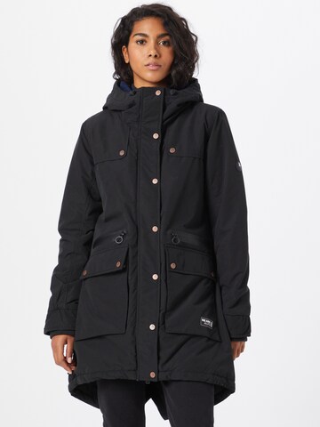 Alife and Kickin Winter Parka 'CharlotteAK' in Black: front