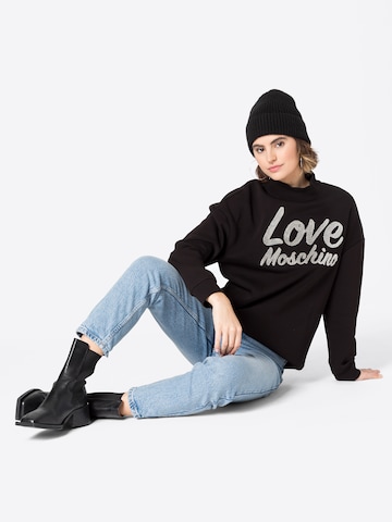 Love Moschino Sweatshirt 'FELPA' in Zwart