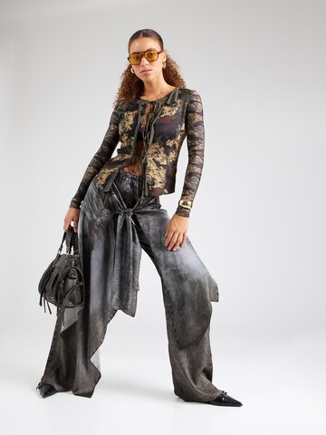 DIESEL - Pierna ancha Pantalón 'P-ALOMA' en negro