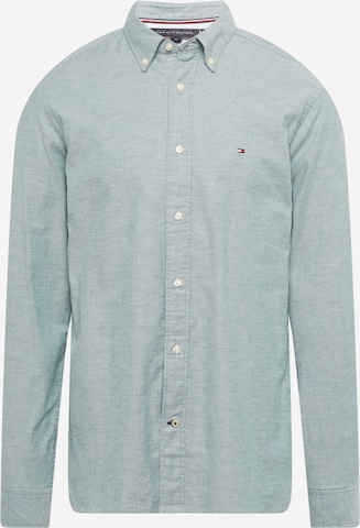 TOMMY HILFIGER Button Up Shirt in Green: front