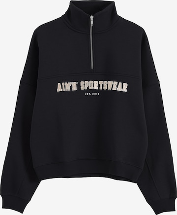 Felpa sportiva 'Varsity' di Aim'n in nero: frontale