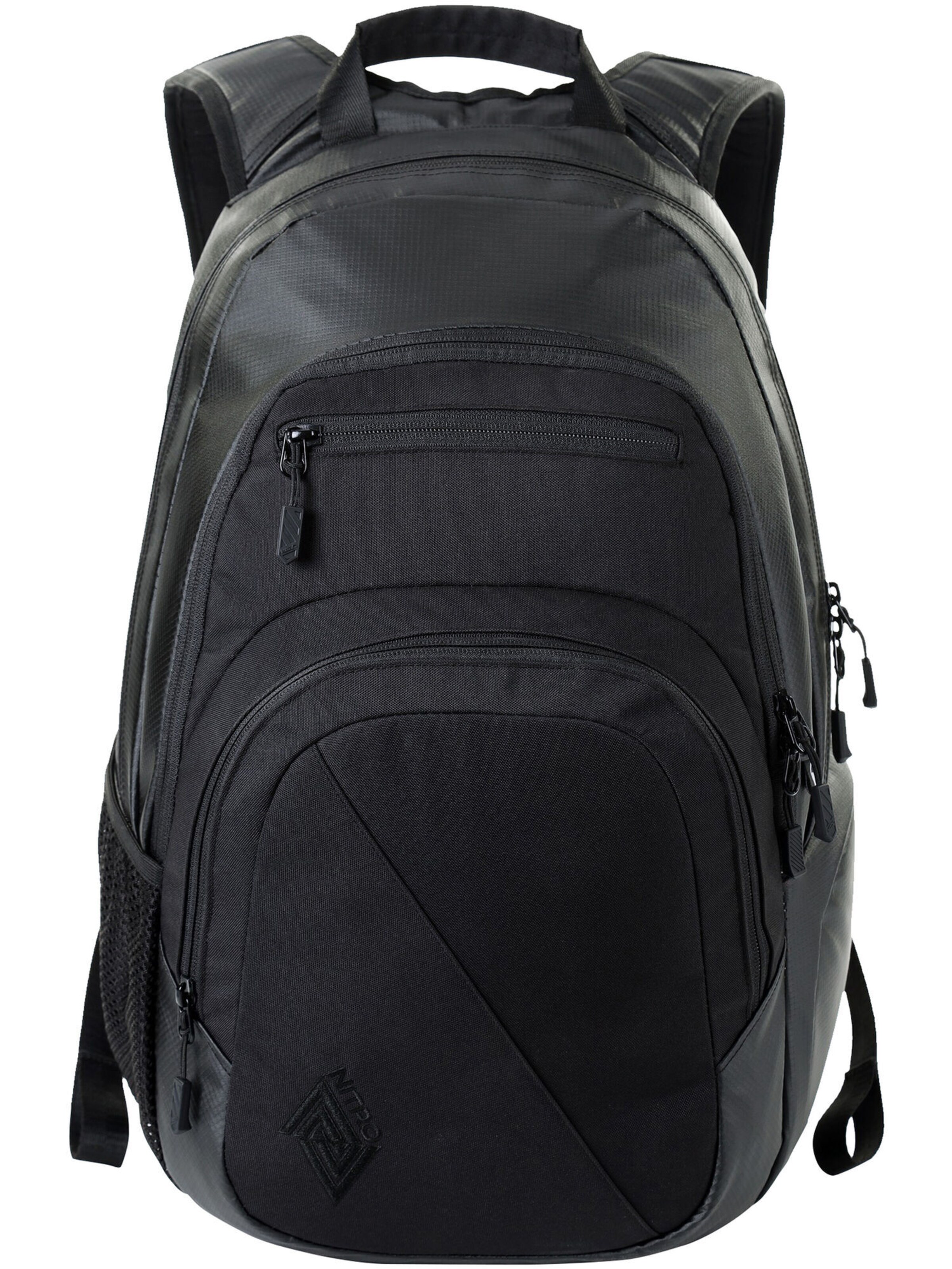 Zaino di NitroBags in nero: frontale