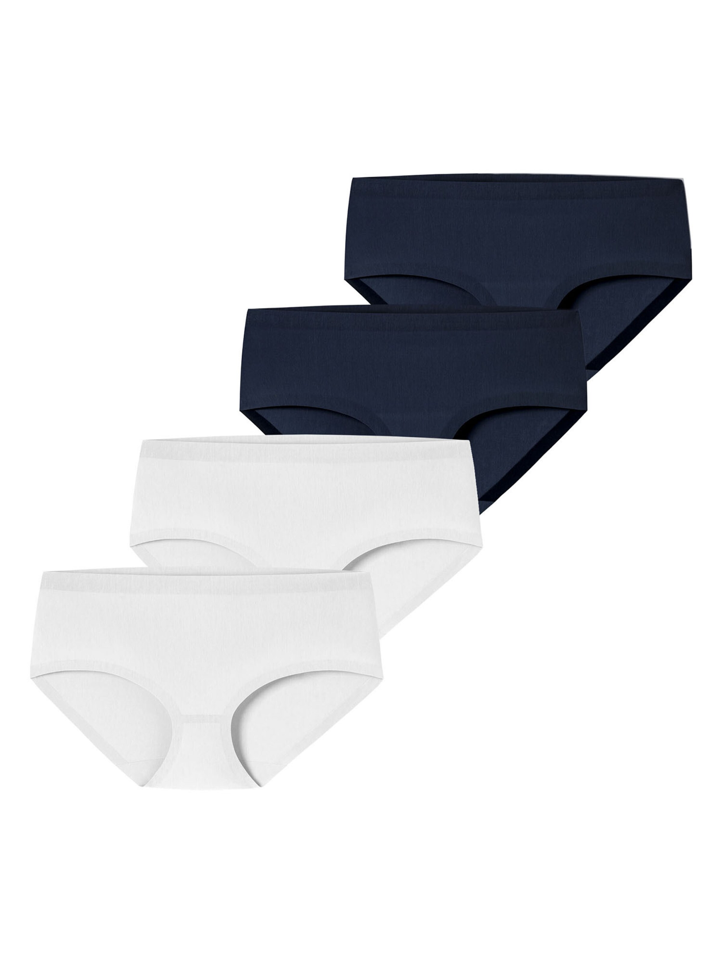 SCHIESSER Boyshorts ' Invisible Cotton ' in Night blue / White, Item view