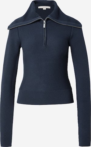 Pulover de la REMAIN pe albastru: față