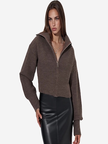 Cardigan Viorna en marron : devant