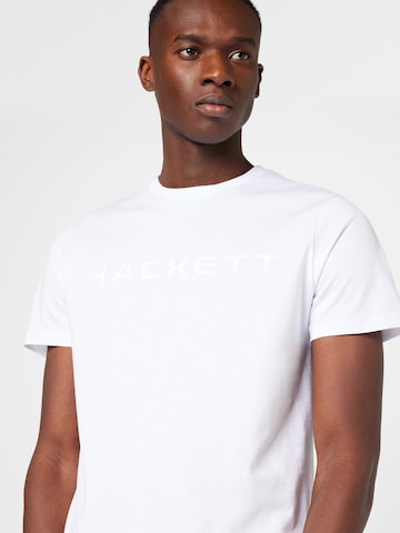 Hackett London قميص 'ESSENTIAL' بلون أبيض