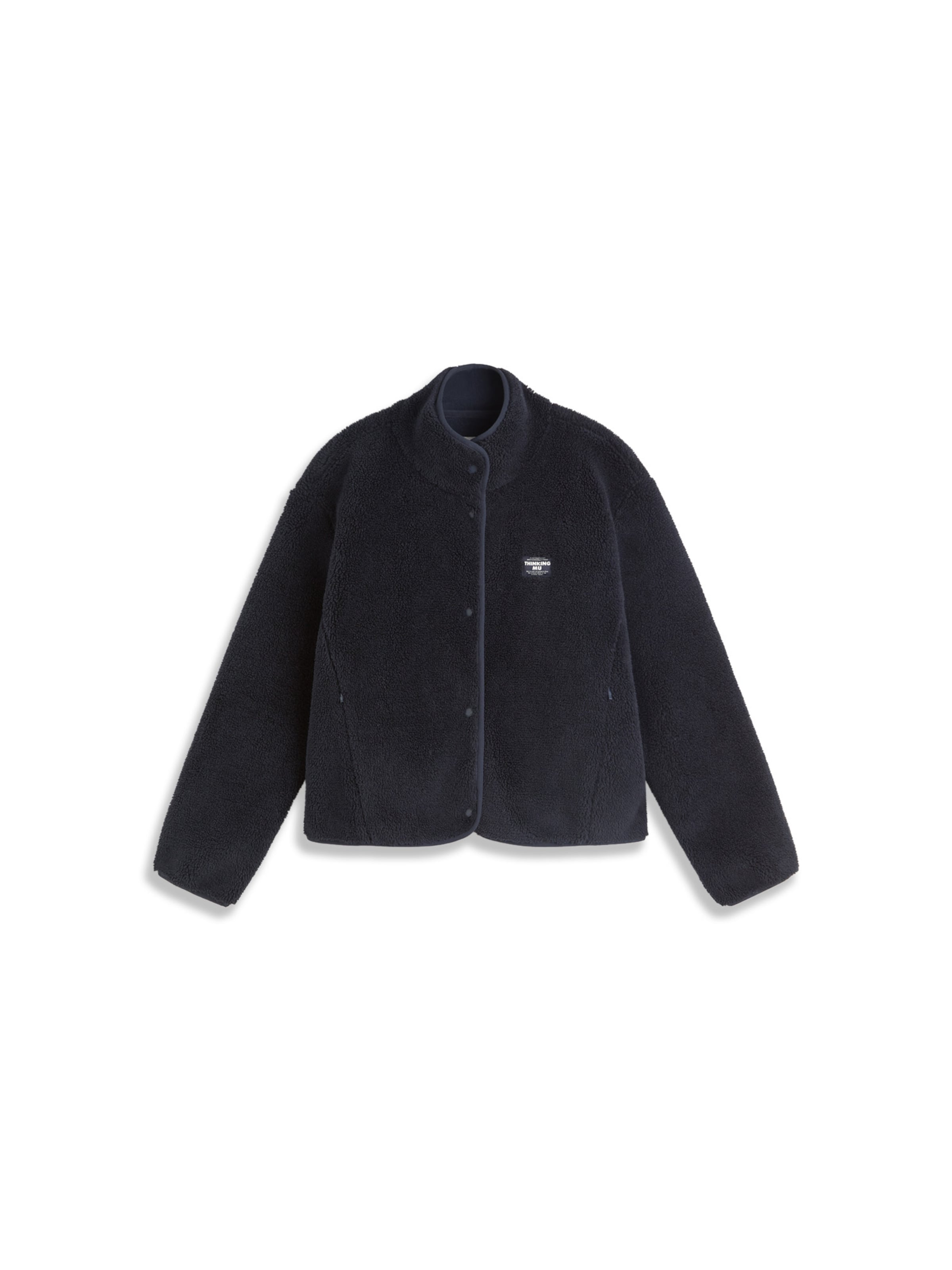 Thinking MU - Casaco de velo ' KOURTNEY ' em azul: frente