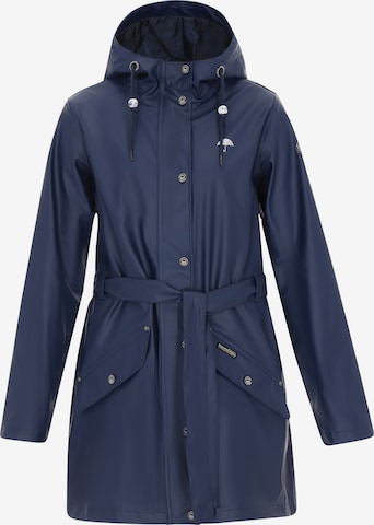 Manteau mi-saison Schmuddelwedda en bleu : devant