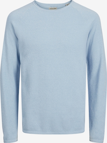 JACK & JONES Trui 'JJEHill' in Blauw: voorkant