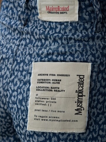 Regular Pantaloni 'Leopard' de la mysimplicated pe alb