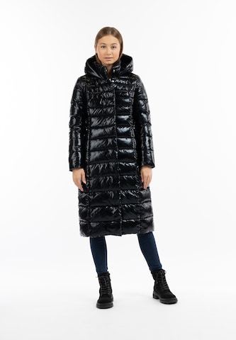 MYMO Winter Coat in Black: front