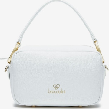 Borsa a tracolla 'Jinny' di Braccialini in bianco: frontale