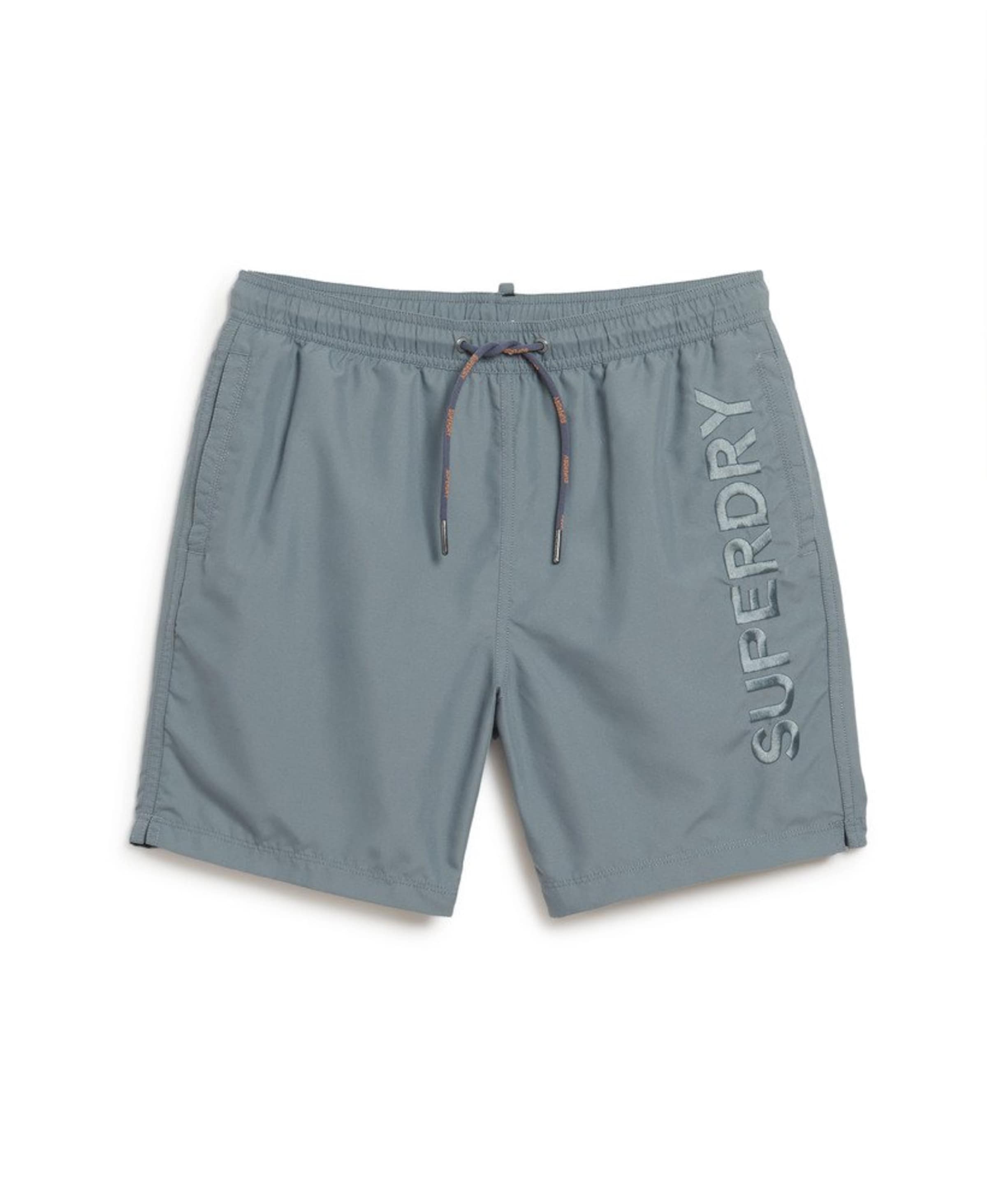 Shorts de bain Superdry en bleu : devant