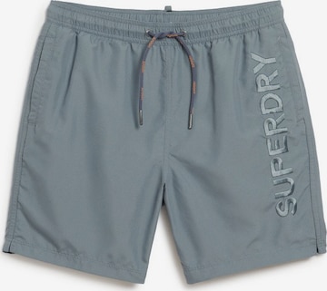 Superdry Zwemshorts in Blauw: voorkant