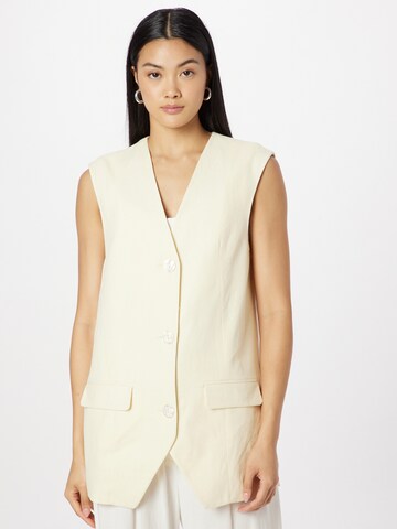 River Island Suit Vest in Yellow: front