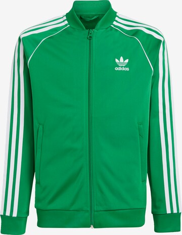 ADIDAS ORIGINALS Sweat jacket 'Adicolor Sst' in Green: front