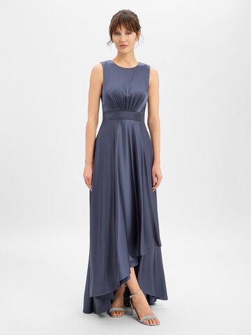 Robe de soirée Laona en bleu : devant