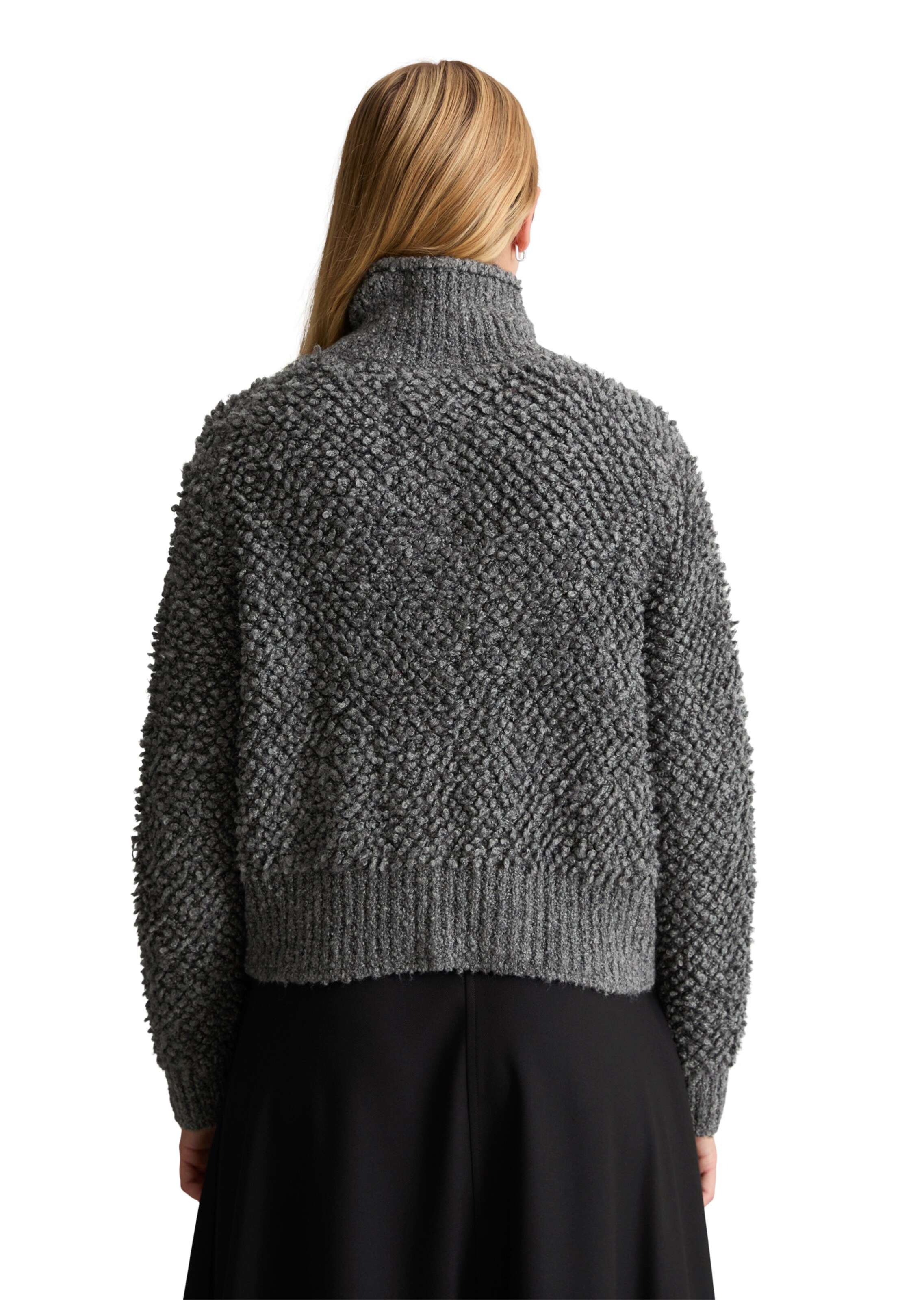 Marc O'Polo DENIM Knit cardigan in Grey: back