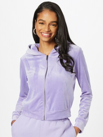 Veste de survêtement Urban Classics en violet : devant