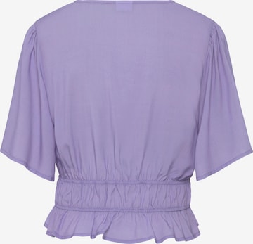 BEACH TIME Blouse in Lila