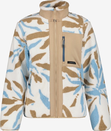 ICEPEAK Athletic Fleece Jacket in White: front