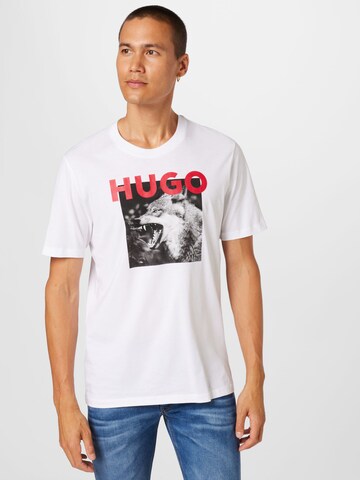 HUGO Red Shirt 'Dupus' in White: front