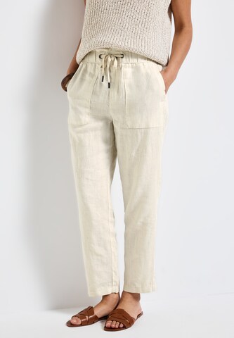 STREET ONE Loose fit Pants in Beige: front