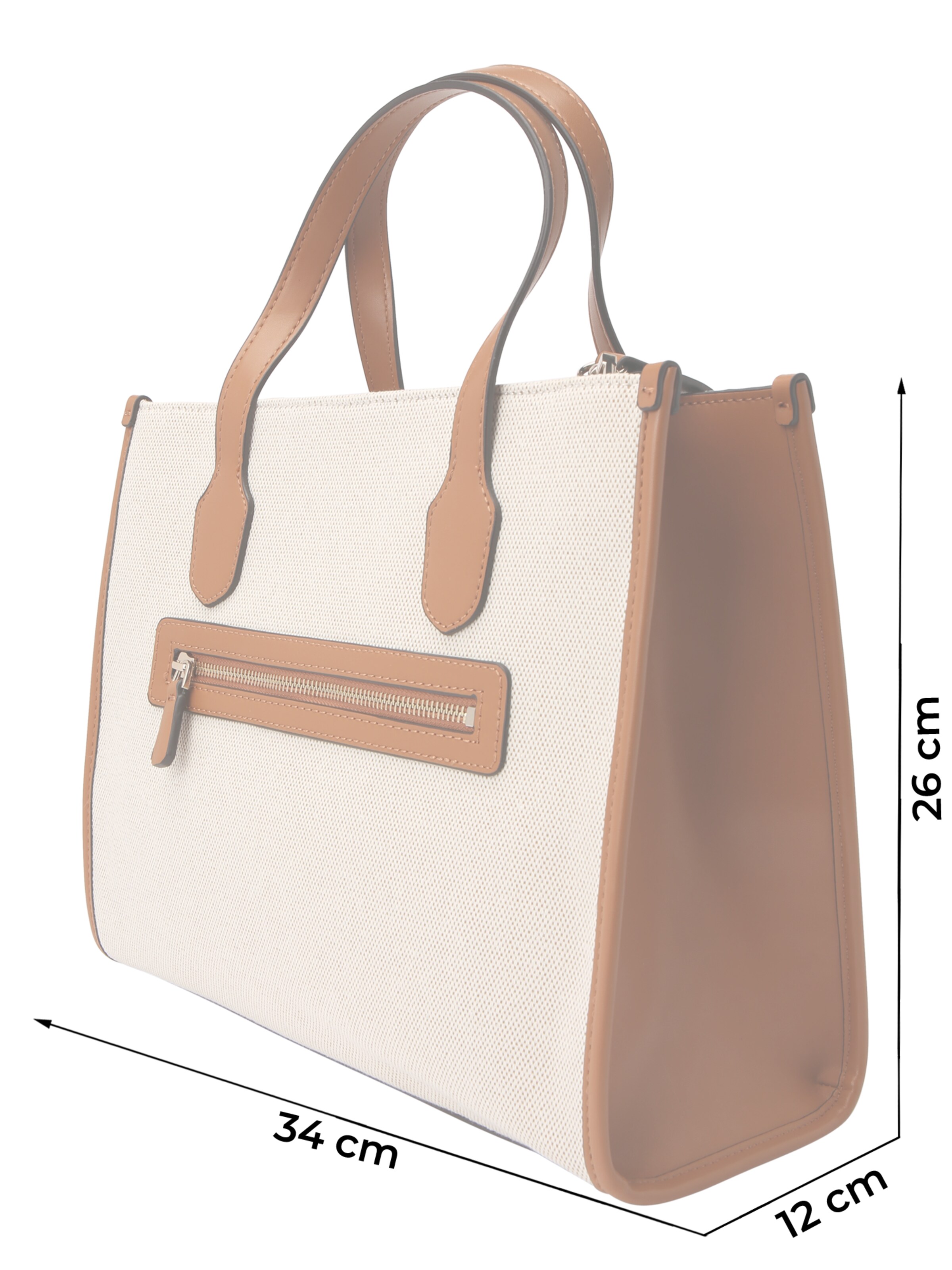 GUESS Käsilaukku 'STATUS ' värissä ruskea