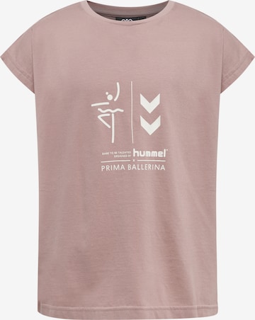 Hummel Shirt in Roze: voorkant